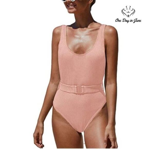 Prettygarden Other - Prettygarden U Neck Slimming Strap Backless One Piece Swimsuit Size S